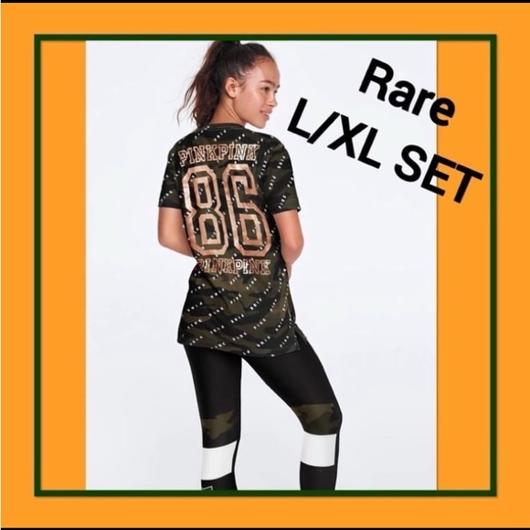 NWT VS PINK L/XL CAMO SET - Picture 6 of 7
